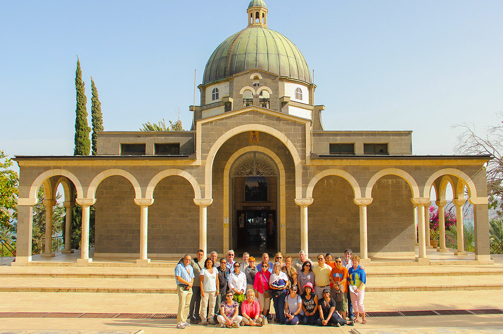 Visiting the Mount of Beatitudes in Israel